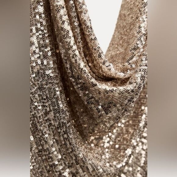 NWT ZARA Short SequinβDress - Picture 11 of 13